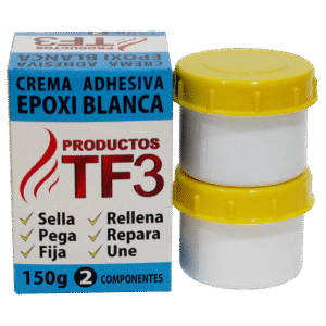 Crema acero/ Blanco epoxi 200g