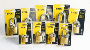 CANDADOS BRONCEADOS "STOK" VARIAS MEDIDAS